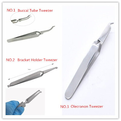 #ad Dental Direct Bracket Holder Orthodontic Bonding Serrated Instruments Tweezers