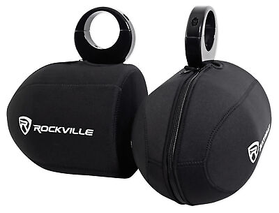 #ad Pair Rockville RWBC Neoprene Covers For 6.5quot; Marine Wakeboard Tower Speakers