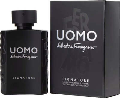 #ad Uomo Signature by Salvatore Ferragamo cologne EDP 3.3 3.4 oz New in Box