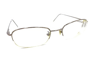 #ad Giorgio Armani GA 12 2F2 Gold Half Rim Eyeglasses Frames 51 20 135 Italy Fashion