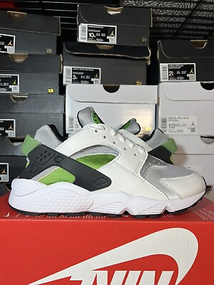 #ad Nike Air Huarache White Black Wolf Grey Green BRAND NEW Size 11 Womens