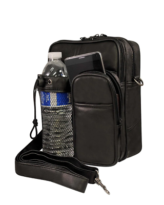 #ad Men#x27;s Leather Crossbody Messenger Shoulder Bag Briefcase Satchel Handbag Tablet