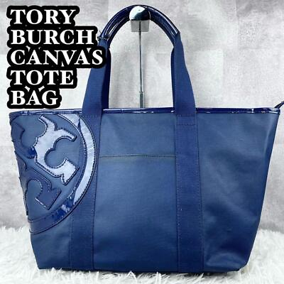 #ad A4 Acceptable Tory Burch Canvas Tote Bag Big Logo
