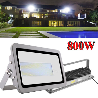 #ad 800W LED Flood Light Cool White Outdoor Stadium Soccer Field Arena Spotlight