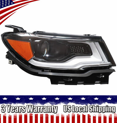 #ad Headlight For 2017 2021 Jeep Compass Passenger Side Right HID Xenon Headlamp