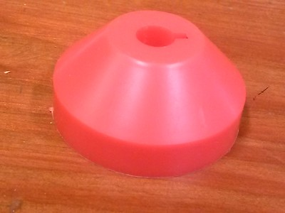 #ad 1 New Red Dome Universal Plastic 45 RPM 7quot; Record Adapter Easy Quick Change