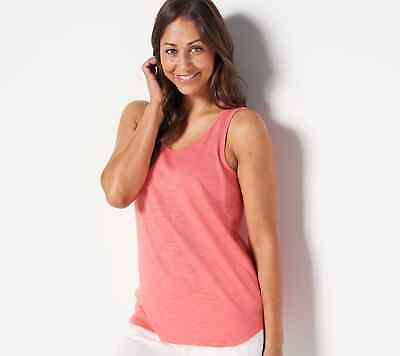 #ad #ad Belle Beach by Kim Gravel Slub Knit Scoop Neck Tank Top more choices a398617