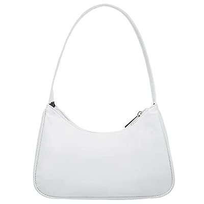 #ad Shoulder Bags for Women Cute Hobo Tote Handbag Mini Clutch Purse 2 white Nylon