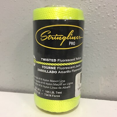 #ad Stringliner 35112 Yellow Twisted Mason Line 270 ft.