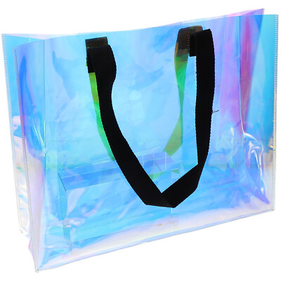 #ad Tote Shopping Iridescent Tote Bag Pvc Tote Bag Iridescent Film
