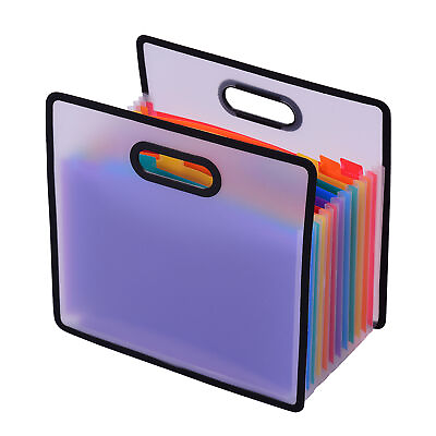 #ad 12 Pocket Expanding A4 File Organiser Paper Documents Folder Organizer Q8D4