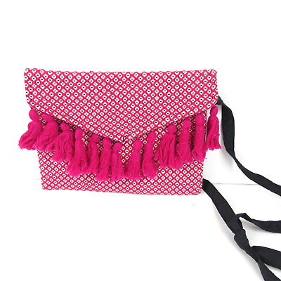 #ad Unbranded Crossbody Pink Tasseled amp; Stitched Bag