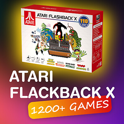 #ad Atari Flashback X HDMI Retro Console 1200 Built in Games 2 Controllers AtGames