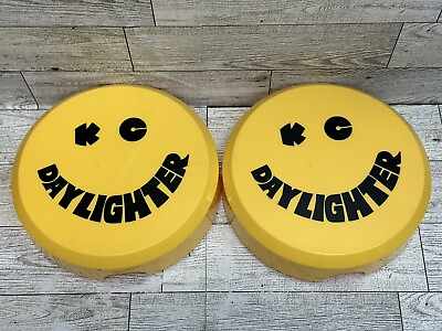 #ad KC Hilites Daylighter Plastic Lamp Light Spotlight Cover 5202 Smile Set of 2
