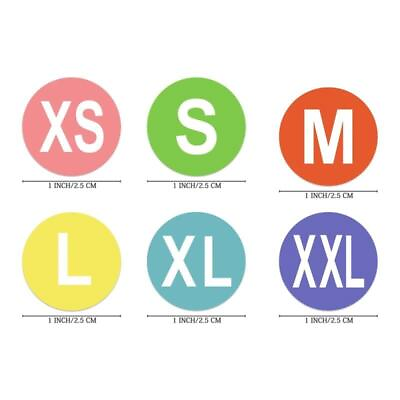 #ad 7x Clothing Size Labels Stickers for Retail Mens Womens Apparel Clothes