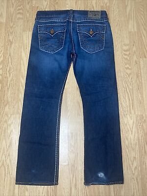 #ad True Religion Mens Blue Jeans RICKY SUPER T sz 38 fits 40x34 MADE IN USA