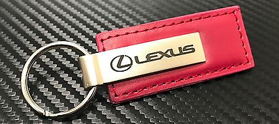 #ad LEXUS RED LEATHER KEY CHAIN