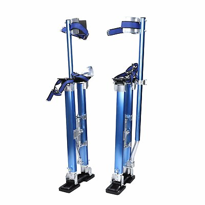 #ad 24 40 Inch Blue Drywall Stilts Aluminum Tool Stilt Portabl For Painter Walking