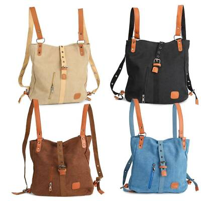 Casual Women Large Handbag Shoulder Bags Tote Purse Canvas Messenger Hobo Bag $9.29