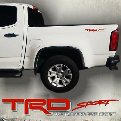 #ad TRD sport decal Sticker red and grey cut design set