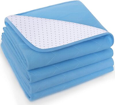 #ad Incontinence Bed Pads Waterproof Washable Reusable Pads 34quot;x36quot; 34quot;x52quot; 4 Pack