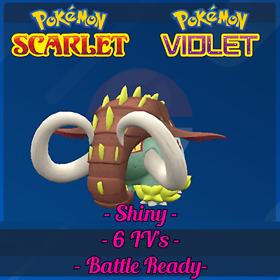 Shiny Great Tusk 6IV Master Ball Battle Ready Pokemon Scarlet amp; Violet $2.99