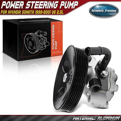#ad New Power Steering Pump without Reservoir for Hyundai Sonata 1999 2001 V6 2.5L