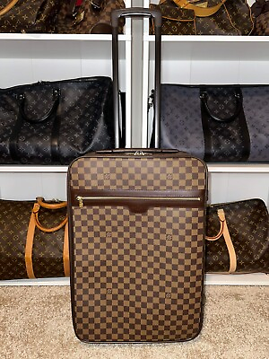 #ad Authentic Louis Vuitton Damier Ebene Pegas 55 Travel luggage