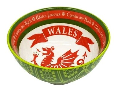 #ad Royal Tara Welsh Ceramic Bowl Wales Cymru Red Kitchenware Gift Serving Soups