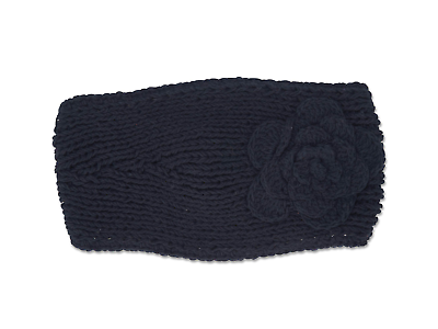 #ad Crochet Wide Headband with Flower