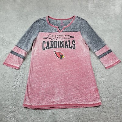 #ad Arizona Cardinals NFL Teens Apparel Raglan Shirt Youth Small 3 5 Football