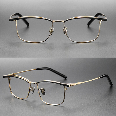 #ad Titanium Reading Glasses Men Photochromic Retro Eyebrow Frame Readers 0.5 6.0 C