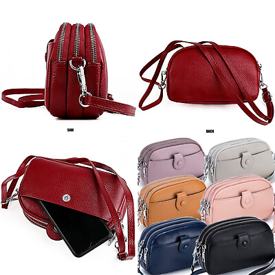 #ad Purses for Women Genuine Leather Crossbody Bag Lady Travel Handbag Phone Wallet
