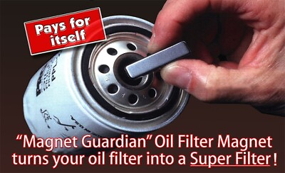 #ad MAGNET GUARDIAN quot;Internalquot; Oil Filter Magnets Pack of 10 For Spin On Filters