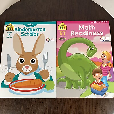 #ad Kindergarten Scholar Bundle of 2 Book Grade K Ages 5 6 Math Readiness Learning