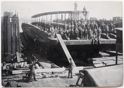 #ad Union Dry Dock amp; Repair Company c 1914 Hoboken Weehawken New Jersey Postcard A9