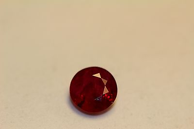 #ad RUBY PIEGON BLOOD RED 7MM ROUND 1CTS BEAUTIFUL COLLECTION