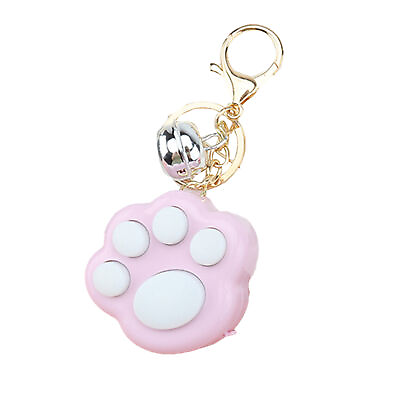 #ad Mini Fidget Toy Cute Easy carrying Mini Cat Paw Led Fidget Keychain Funny Pink