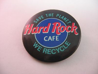 #ad Vintage Collectible Pin Button: HARD ROCK CAFE Save The Planet We Recycle
