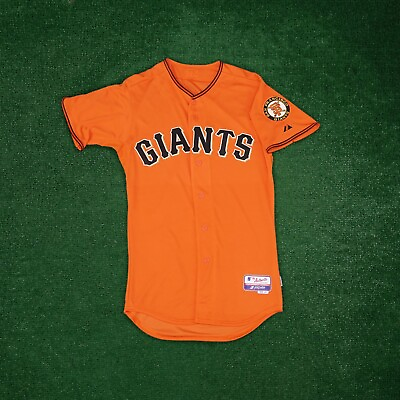 #ad San Francisco Giants Authentic On Field Alternate Orange Cool Base Jersey