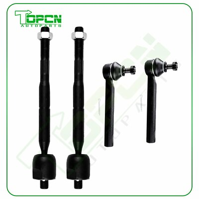 #ad 4Set Brand Steering Parts Inner Outer Tie Rod End For Toyota LEXUS RX330 RX350
