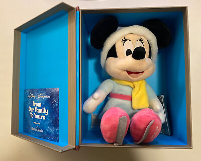 #ad 2021 Disney From Our Family To Yours Ice Skating Minnie Plush