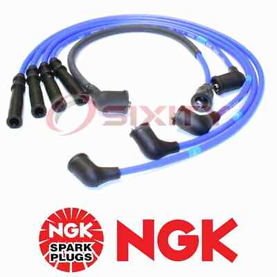 #ad For Mazda B2200 NGK Spark Plug Wire Set 2.2L L4 1987 1993 pp