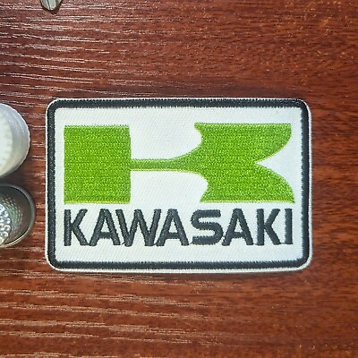 #ad Kawasaki Patch 2x3quot; Japanese Motorcycle Motorsports Embroidered Iron On Patch
