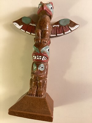 #ad Resin Totem Pole Made in Canada 4 inches tall