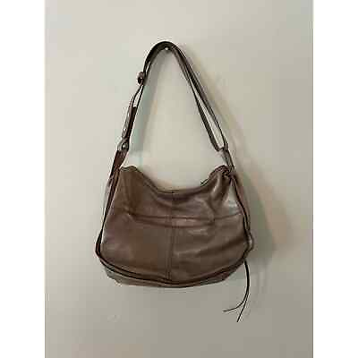 #ad HOBO International Leather Zip Shoulder Bag