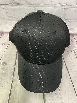 #ad Unbranded Youth Black Hat Adjustable Durable Comfortable New Without Tags