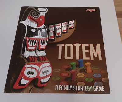 #ad Totem Board Game Complete Excellent Condition Unique Solid Wood Playing Pieces