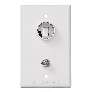 #ad Winegard Pa1200 2 Company Tg 7341 Tv Outlet Receptacle White
