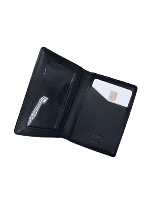 #ad Slim Wallet Black Bifold Wallets Minimalist Card and ID Wallet